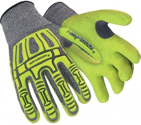 6064810, Yellow Glass Fibre, HPPE Impact Protection Work Gloves, Size 10, XL, Nitrile Coating
