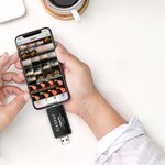 USB OTG Картридер Earldom ET-OT70 4 в 1 MicroUSB/USB на SD/MicroSD (черный)