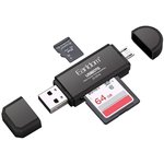USB OTG Картридер Earldom ET-OT70 4 в 1 MicroUSB/USB на SD/MicroSD (черный)