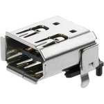 53462-0001, 6 Way Right Angle Surface Mount Firewire Connector, Socket