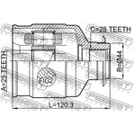 1211-IX35RH, ШРУС HYUNDAI IX35/TUCSON 10 2009-2014 [BRAZIL + MIDDLE EAST] ...