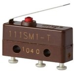 111SM1-T, Basic / Snap Action Switches Strght Lever Actutor Solder termination
