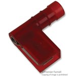 RA18-250A, TERMINAL, FEMALE DISCONNECT, 0.25IN, RED