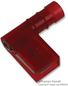 RA18-250A, TERMINAL, FEMALE DISCONNECT, 0.25IN, RED