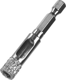 29865-10, ЗУБР АВК, d 10 мм, (HEX 1/4, 15 мм кромка), вакуумное алмазное трубчатое сверло, Профессионал (29865-10)