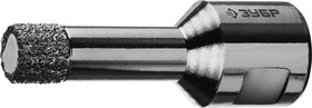 29865-12-M14, ЗУБР АВК, d 12 мм, (М14, 15 мм кромка), вакуумная алмазная коронка, Профессионал (29865-12-M14)