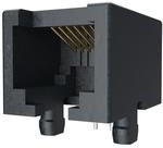 54601-904WPLF, Modular Jack, Input Output Connectors, Cat 3 Single Modular Jack, Horizontal, Board Through Mount, 4P4C, 1 Port