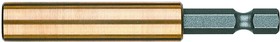 890/4/1 битодержатель универсальный с медно-бериллиевой втулкой, стопорным кольцом и магнитом, 1/4" E6.3, 75 мм,