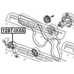 Ролик натяжителя HYUNDAI IX55 07 2008-2013 [EUROPE + RUSSIA] \ 1287-IX55 FEBEST