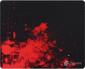 Фото 1/4 Коврик для мыши Оклик OK-F0252 Мини рисунок/красные частицы 250x200x3мм