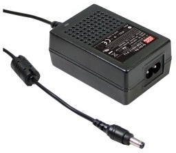 GSM18B24-P1J, Блок питания импульсный, 24В DC, 0,75А, Вых 5,5/2,1, 18Вт