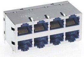 0826-1L1T-57-F, Modular Connectors / Ethernet Connectors RJ45 Connector