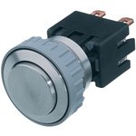 1241.6831.1110000, Single Pole Single Throw (SPST) Latching Push Button Switch ...