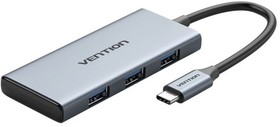 Фото 1/3 Vention USB Type C 6 в 1 (TOOHB), Мультифункциональный хаб Vention USB Type C 6 в 1