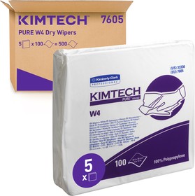 Фото 1/7 7605, Kimtech Dry Cleaning Wipes, Bag of 100