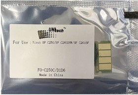 Чип к-жа Ricoh SP C250/ SP C260DNW/ SP C261SF (1,6K) cyan (type B35/F) UNItech(Apex)