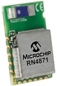 RN4871-I/RM128, Bluetooth Modules - 802.15.1 Bluetooth Low Energy Module, Shielded, Antenna, ASCII Interface, 9x11.5mm