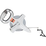 Рулетка геодезическая с метал. лентой, открытый металлический корпус, 100м. 580230