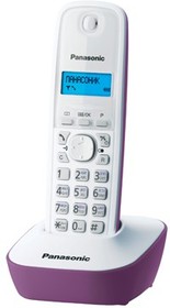 Фото 1/10 Р/Телефон Dect Panasonic KX-TG1611RUF фиолетовый/белый АОН