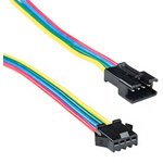 CAB-14576, Cable Assembly Wire Lead 0.1m 20AWG Wire to Board to Wire to Board 4 ...