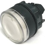 Головка плоская возврат подсветка 22мм КМЕ 46Л белый IP65 ZB5BW1.BR