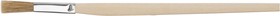 Фото 1/4 01244, Кисть узкая, натуральная светлая щетина, деревянная ручка 10 мм