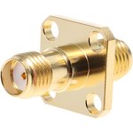 J01154A0011, Straight 50Ω RF Adapter SMA Socket to SMA Socket 18GHz