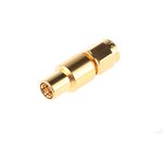 J01155A0031, Straight 50Ω RF Adapter SMA Plug to SMB Socket