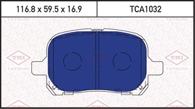 Фото 1/2 TCA1032, Колодки тормозные дисковые TOYOTA Camry/Corolla/Previa 96- LEXUS RX 01-