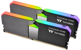 Фото 1/3 Оперативная память Thermaltake 16GB DDR4 4600 DIMM TOUGHRAM XG RGB Black Gaming Memory R016D408GX2-4600C19A Non-ECC, CL18, 1.5V, Heat Shield