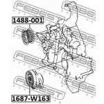 Ролик натяжителя приводного ремня MB W202/W210/W163/W220/W463 FEBEST 1687-W163