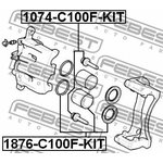 1074-C100F-KIT, Ремкомплект направляющих суппорта OPEL ANTARA - ALL YEARS [GMIO] ...