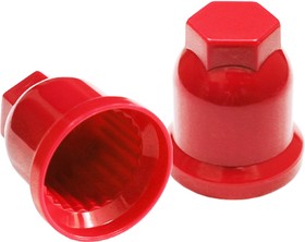 AT59132, Колпачок на гайку 'АТ' 32мм удлиненный (пластик-красный)
