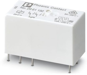 Фото 1/5 REL-MR- 24DC/21-21, Реле 2 переключ. 24VDC, 8A/250VAC DPDT