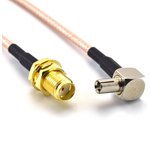 YNX-SMA-TS9-RG178-10cm, Кабель-переходник SMAF - TS9, 10 см