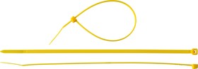 309050-36-200, ЗУБР КС-Ж1, 3.6 x 200 мм, нейлон РА66, 100 шт, желтые, кабельные стяжки, Профессионал (309050-36-200)