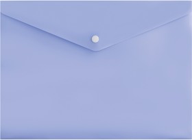 Фото 1/4 Конверт на кнопке Бюрократ Pastel -PKPAST/VIO A4 пластик 0.18мм фиолетовый