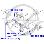 HR802337, Сайлентблок задней балки