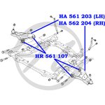 HA562204, Рычаг подвески