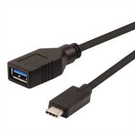 11.02.9030-10, USB 3.0 Cable, Male USB C to Female USB A Cable, 150mm