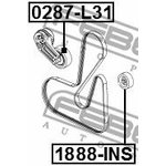 1888-INS, 1888-INS_ролик обводной!\ Opel Insignia/Antara 2.0-2.4i 08