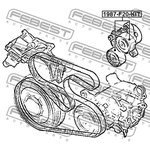 1987-F20-KIT, 1987-F20-KIT_ролик натяжной! к-кт 2шт без мех.натяж.\ BMW ...