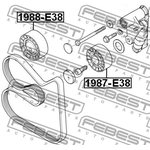 1988-E38, Ролик обводной