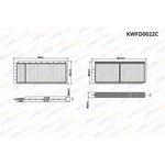 KWFD0022C, Фильтр салонный угольный Mazda 3 (BK) 03-09/Mazda 5 (CR/CW) 06-