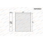 KWFD0023, Фильтр салонный Chevrolet Aveo II 11-/Cruze 09-/Opel Astra J 09-