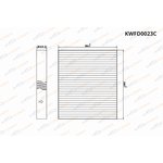 KWFD0023C, Фильтр салонный угольный Chevrolet Aveo II 11-/Cruze 09-/Opel Astra J 09-