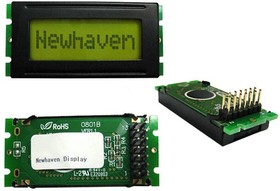 NHD-0108BZ-RN-YBW-33V, LCD Character Display Modules & Accessories STN-Y/G Refl 53.0 x 24.2