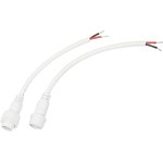 11-9820, Connection cable (2pin) sealed (IP67) 2x1.0mm2 white