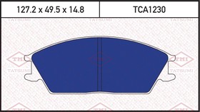 Фото 1/2 TCA1230, Колодки тормозные дисковые передние