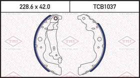 Фото 1/3 TCB1037, Колодки тормозные барабанные